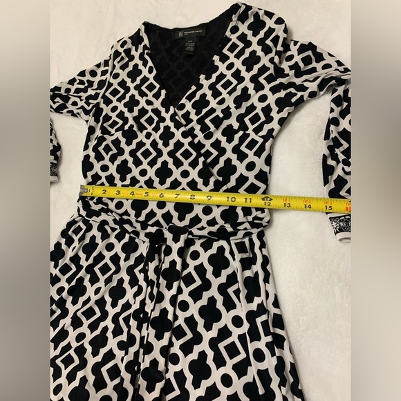 INC International Concepts Women's Long Sleeves V Neck Dress Casual Size P/P NWT - Picture 8 of 9